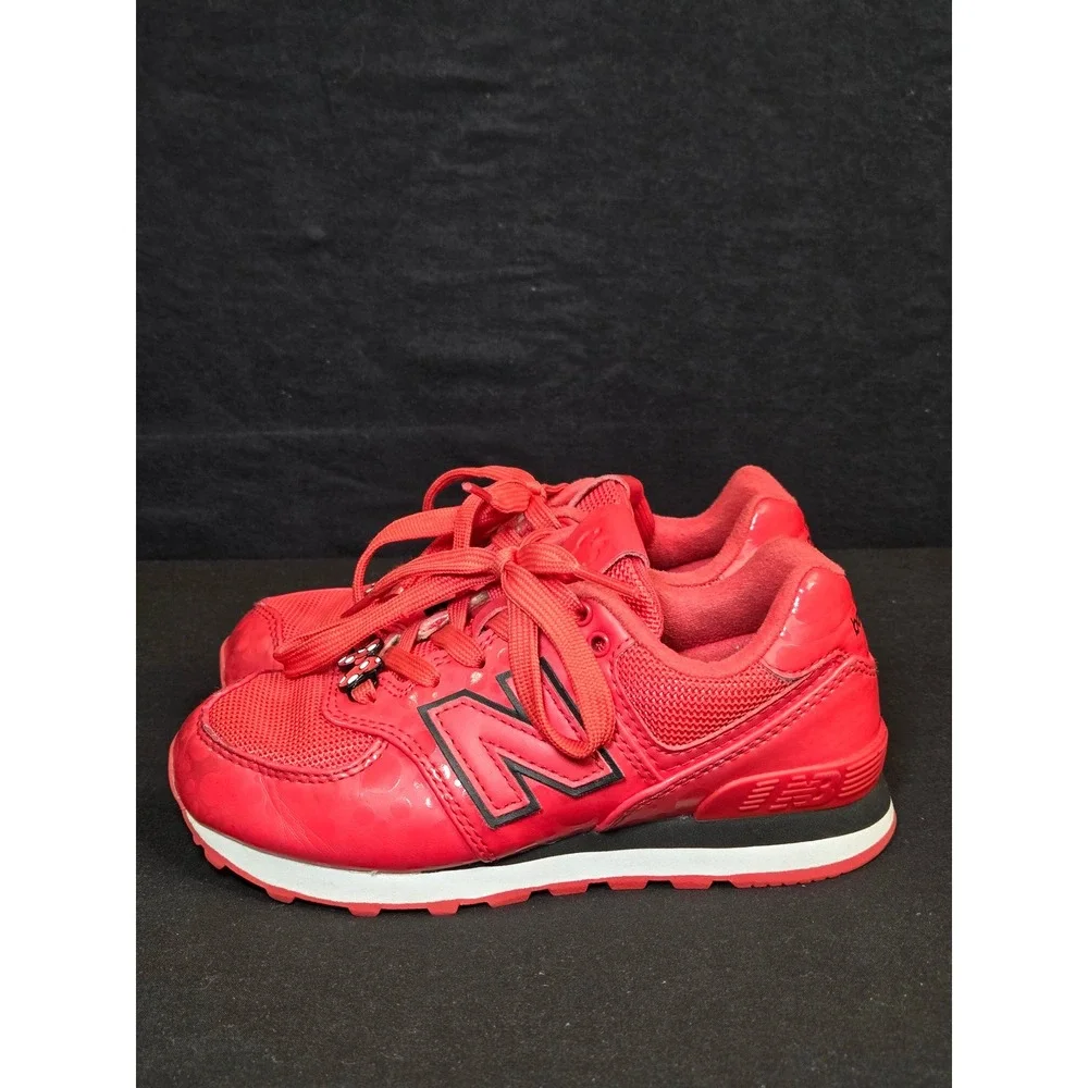 New Balance 574 Minnie Mouse Disney Red Polka Dot Kids Shoes PC574M1 Size 12.5c